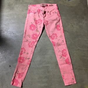 Lucky Brand Legend Skinny Floral-printed Jeans